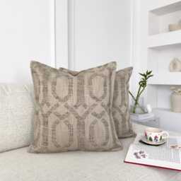 Linen Basketweave Pillow Cover Rustic Geometric Cushion Textured Woven Throw Farmhouse Boho Home Decor - All Sizes - thumbnail 2