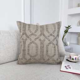 Linen Basketweave Pillow Cover Rustic Geometric Cushion Textured Woven Throw Farmhouse Boho Home Decor - All Sizes - thumbnail 3