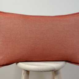 Herringbone - Terracotta - Red Pattern Outdoor Garden Handmade Cushion Covers - thumbnail 3