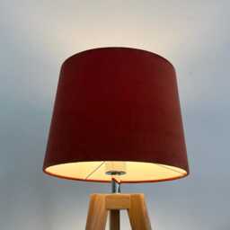 Burnt Orange Velvet Tapered Empire Lampshade - thumbnail 3