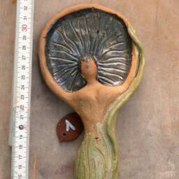 Enchanted Nature Goddess For Garden & Altar - Lovingly Handmade, Magical, Earthy, One Of A Kind - thumbnail 4