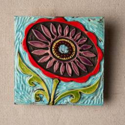 Happy Mum Handmade Ceramic & Mosaic Tile Wall Art - thumbnail 3