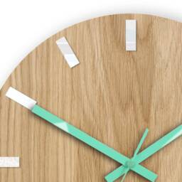 Wall Clock, Geometric Modern Wooden Living Room Decor, Kitchen Clock, Round Office Gift - thumbnail 2