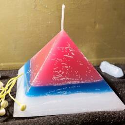 Calm , Clarity & Ambition, Hidden Treasure, Secret Scented, Pyramid Candle - thumbnail 2