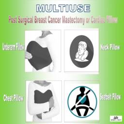 Mastectomy Comfort Pillow With Hot/Cold Compress Post Surgery Support - thumbnail 4