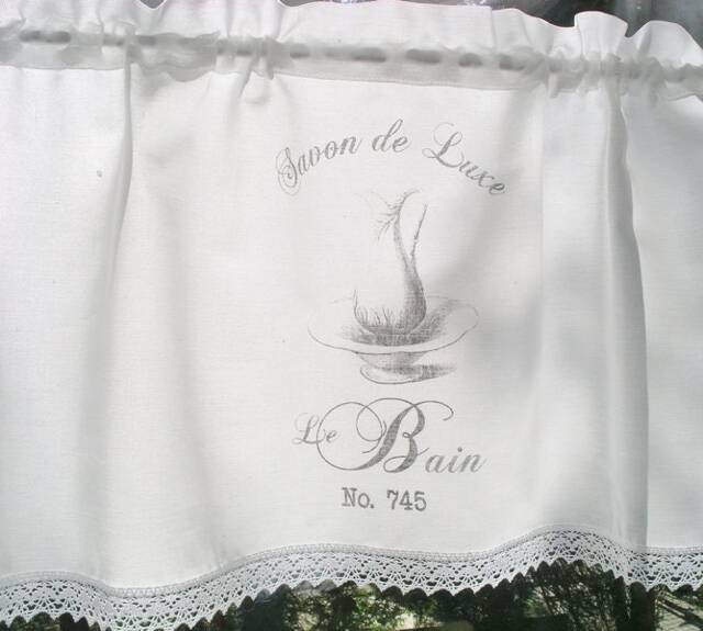 Curtain Shabby Chic Savon De Bain - image 1