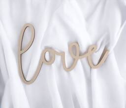 Live Laugh Love Wooden Wall Decor Unfinished Mdf Connected Words - thumbnail 1