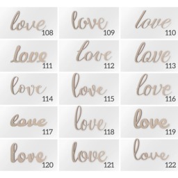 Live Laugh Love Wooden Wall Decor Unfinished Mdf Connected Words - thumbnail 3