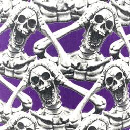 Skeleton Lampshade Gothic Mummies Print, Purple Light Shade - thumbnail 4