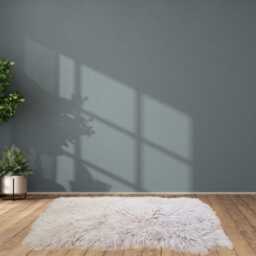 Mongolian Sheepskin Rug - Tibetan Style, Stone Or Ivory Approx - 120cm X 60cm - thumbnail 3