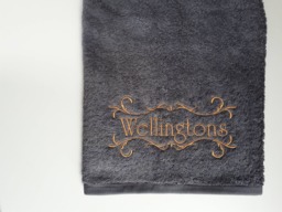 Monogrammed Cotton Towel Personalized Embroidered Family Gift - thumbnail 1