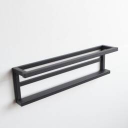 Metal Wall Mounted Shoe Rack, Floating Entryway Organizer - thumbnail 4