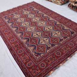 Handwoven Yousafi Afghan Rug 10x6.7 Ft Wool Tribal Carpet - thumbnail 3