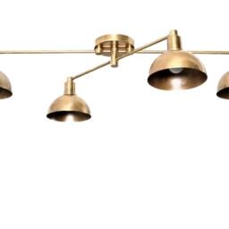 Modern 4 Light Handmade Lamp Ceiling Bolivar , Industrial Handcrafted Brass Flush Mount Low - thumbnail 3