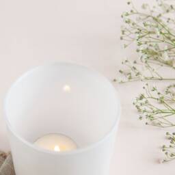Wedding Anniversary Keepsake Gift Personalised Tealight Holder With Candles - Gifts - thumbnail 3