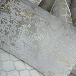 "Ivory Gold Marble Cushion Cover 12"" X 20" - thumbnail 4