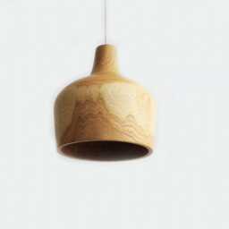 Flush Mount Light, Pendant Light For Kitchen Island, Walnut Ceiling Lamp, Round Chandelier - thumbnail 3