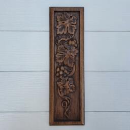 Wooden Overlay Grapes, Applications For Interior Decor, 1 Pc., House Wall Decorations, Furniture Carving, Wood Trim Fireplace - thumbnail 3