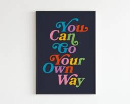 Go Your Own Way - Lyrics Music A3 A4 A5 Wall Art Poster Print Gift - thumbnail 1