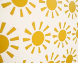 Happy Sunshine Wall Art Decals/stickers - Various Colours & Sizes - thumbnail 1