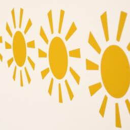 Happy Sunshine Wall Art Decals/stickers - Various Colours & Sizes - thumbnail 4