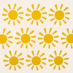 Happy Sunshine Wall Art Decals/stickers - Various Colours & Sizes - thumbnail 2