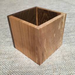 Handmade Desk Tidy - Made With 5 Local Welsh Hardwoods in Wales Large Size - thumbnail 2