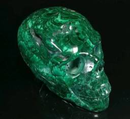 Malachite Skull - thumbnail 2
