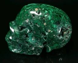 Malachite Skull - thumbnail 3