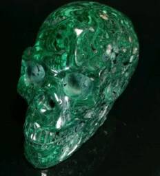 Malachite Skull - thumbnail 1