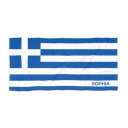 Greece Beach Towel, Greece Flag Tovel, Of Greece, Beach Country Gift - thumbnail 4