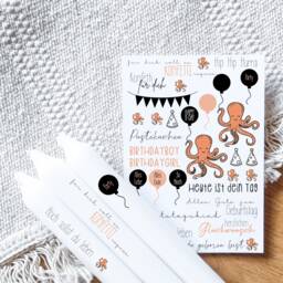 Candle Tattoos Various Motifs - Water Slide Film Decorating Candles Birthday Children's Birthday - thumbnail 1