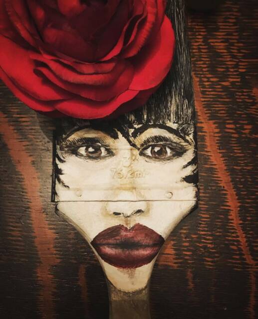 Selena Inspired Paintbrush Art
