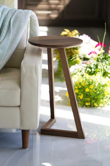 Solid Black Walnut End Table - image 1