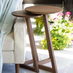 Solid Black Walnut End Table - thumbnail 3