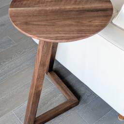 Solid Black Walnut End Table - thumbnail 4