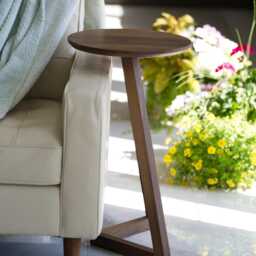 Solid Black Walnut End Table - thumbnail 2