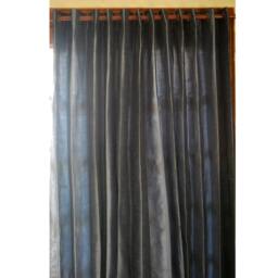 "Dull Blue Silk Curtain 52""x96" - thumbnail 4