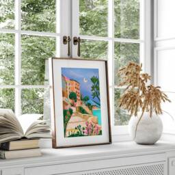 Monaco Print, French Riviera Poster, Illustrated Travel A5/A4 A3 A2 A1 - thumbnail 3