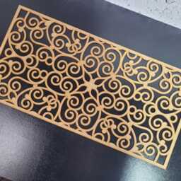 Damask Georgian Radiator Screen Laser Cut Mdf Wall Art 0128 - thumbnail 3