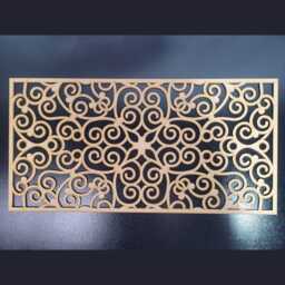 Damask Georgian Radiator Screen Laser Cut Mdf Wall Art 0128 - thumbnail 2