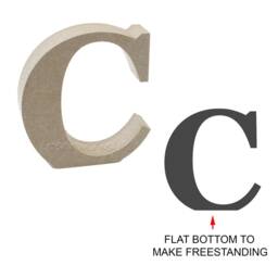 Freestanding Mdf Georgia Letters & Numbers Craft Sign, Wall Art - 8cm-40cm, 18mm Thick - thumbnail 2