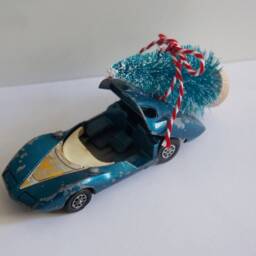 Altered, Vintage, Corgi, The Chevrolet Experimental Car, Astro, Toy, Collectible, Racing, Rescue, With, Christmas Tree, Christmas, Gift - thumbnail 3