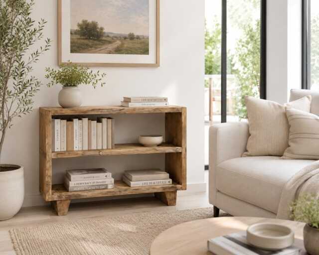 Handmade Shelves Shelving Unit Bookcase Storage Side Table Hall - image 1