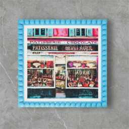 Blue Bobbin Frame - Vibrant Wooden Picture in Multiple Sizes Or Custom Hand Made For Prints, Photos & Gifts - thumbnail 3