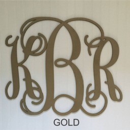 Monogram Wall Hanging, Wooden Initials, Custom 3 Letter Hanging Decor, Dorm Sign, Baby Nursery Plaque, Wedding, Engagement, Shower Gift - thumbnail 3