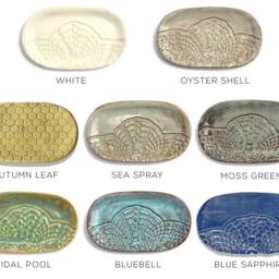 Handmade Leaf Ceramic Soap Dish Large Pottery Spoon Rest - thumbnail 4