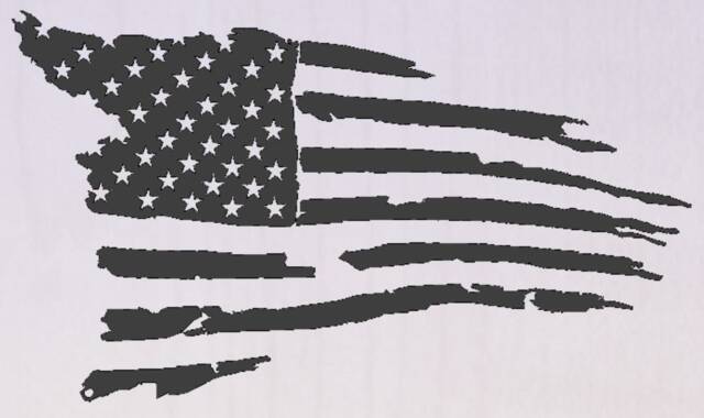 Tattered Flag 3D Model