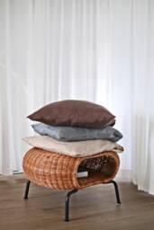Linen Pillowcase Envelope Style Pillow Case Cushion Covers Natural Stonewashed Soft Cover Bedroom