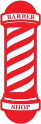 Barbers Shop Barber Pole Wall Art Decal Window Vinyl Graphic Sticker Salon Decor Hairdressers Door Advertising Sign Mens